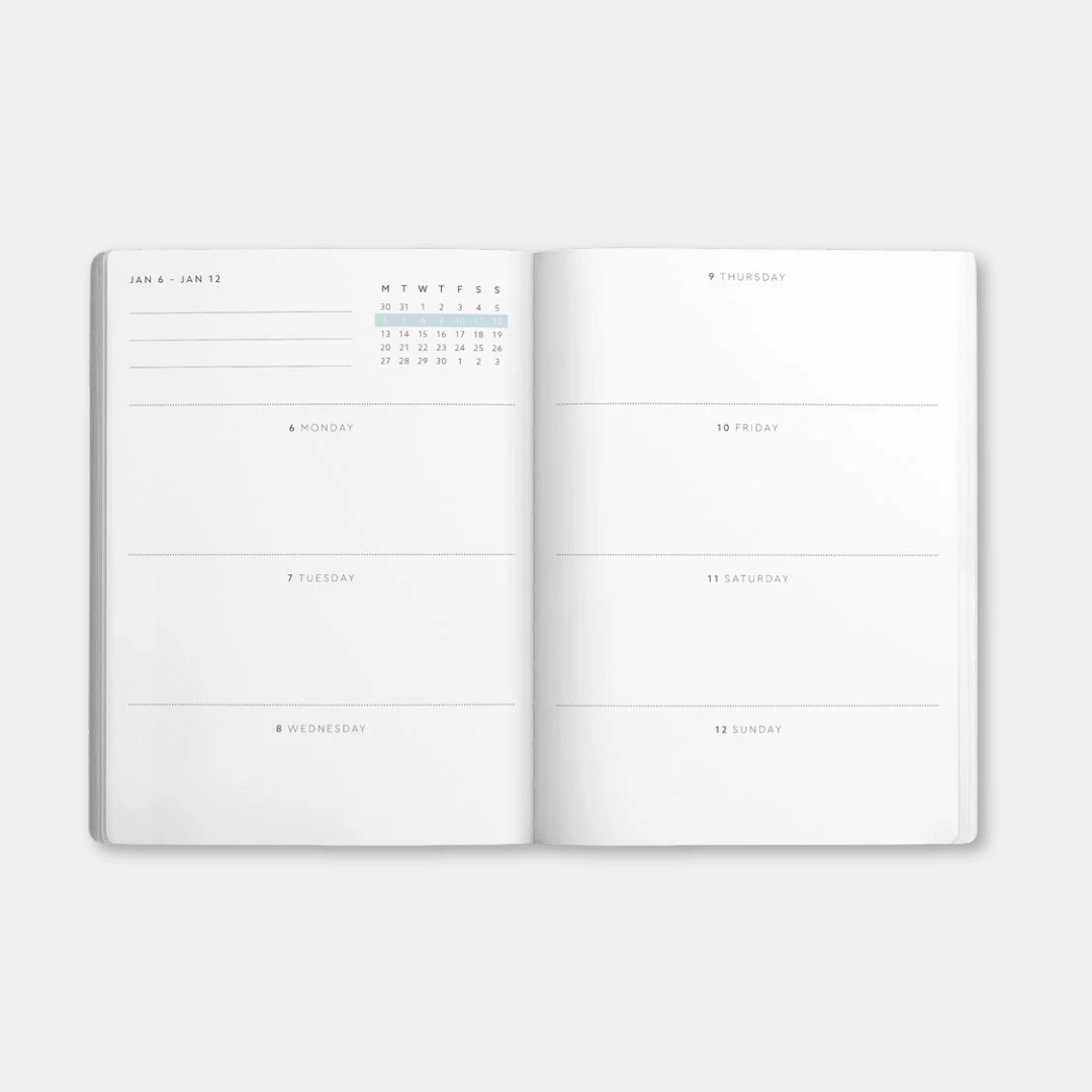 2026 Neon Floral A6 Diary