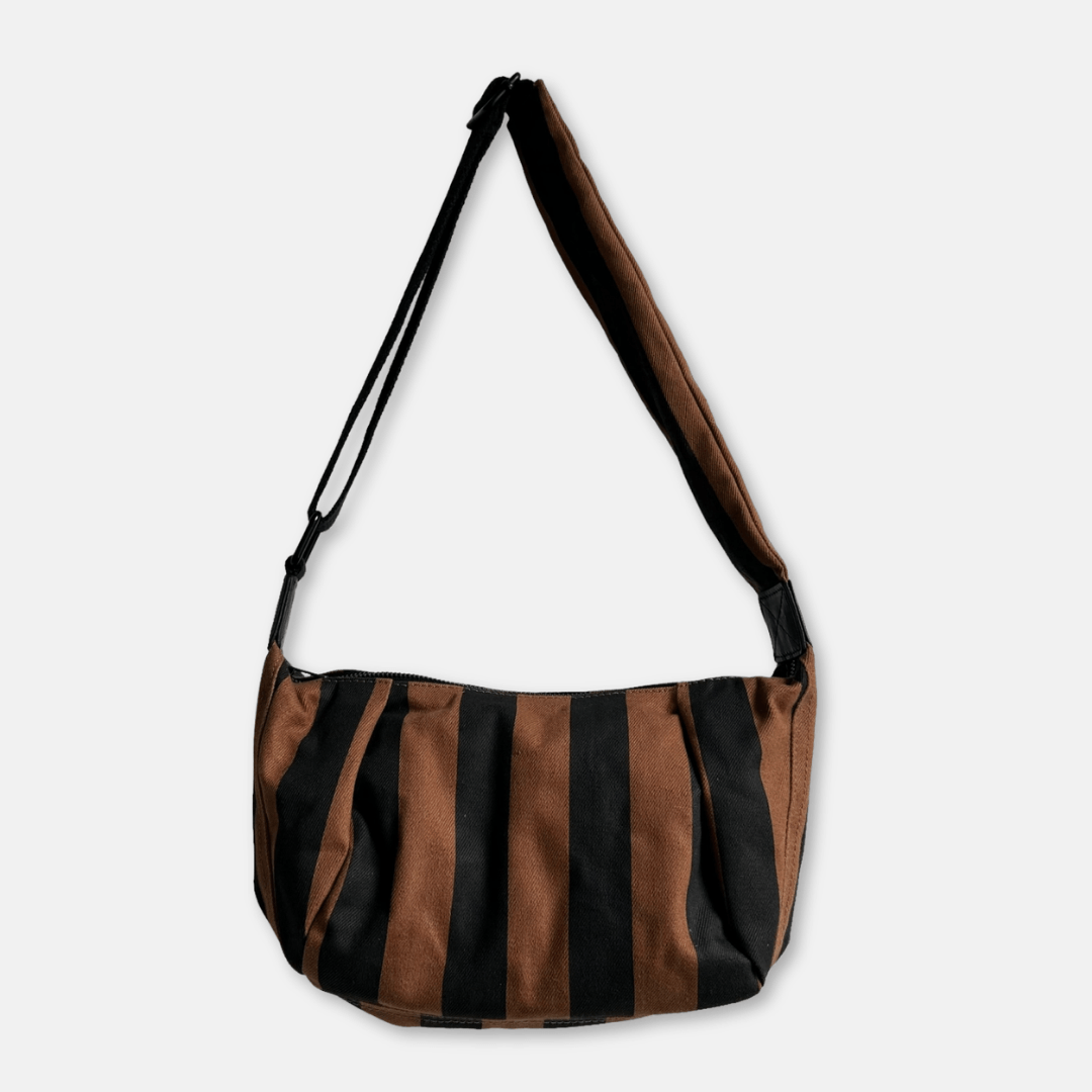 Stripe Crossbody Sling Bag