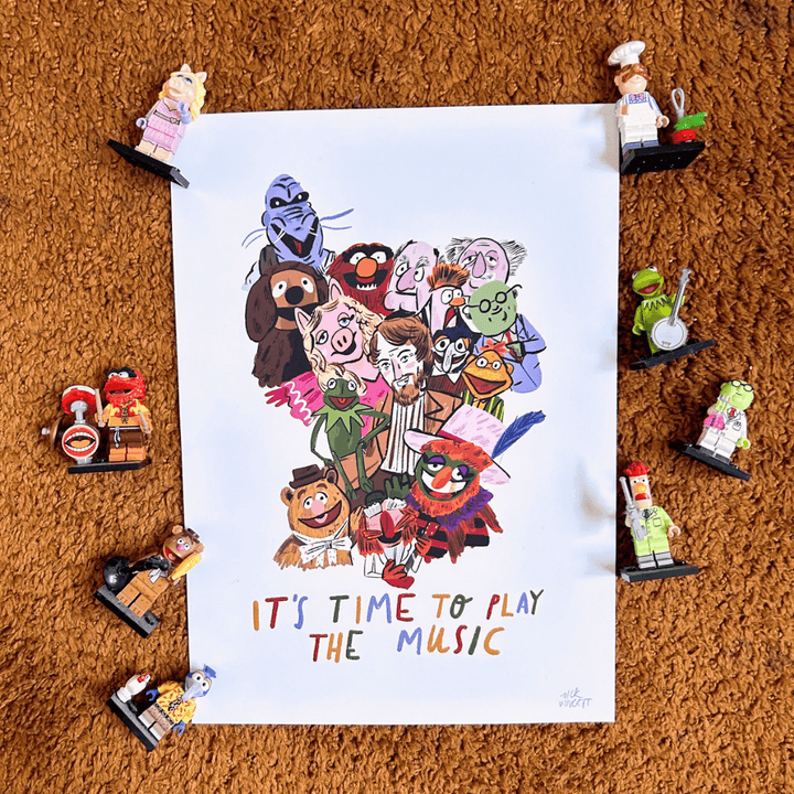 It's Time To Start The Music A4 Art Print