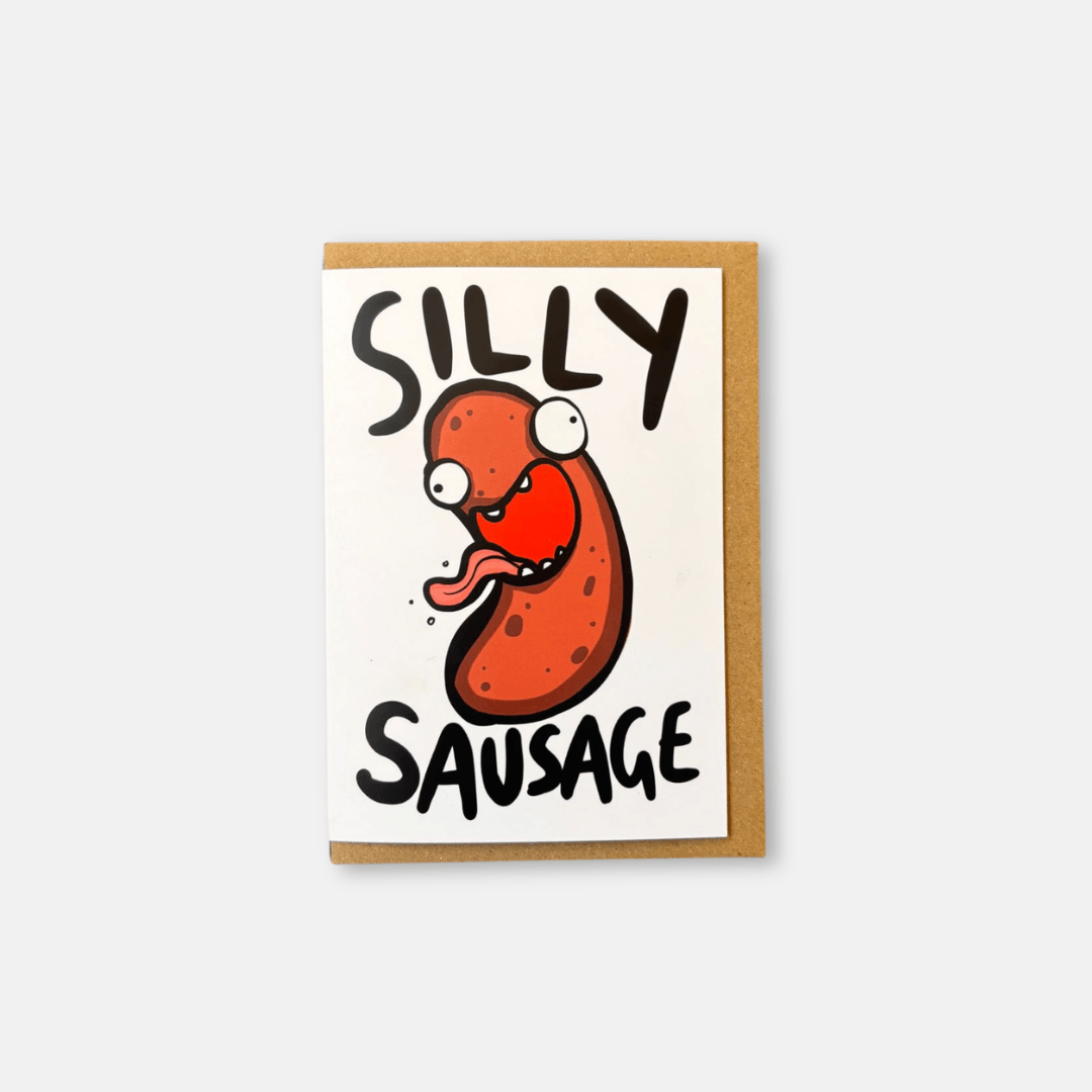 Silly Sausage Greetings Card