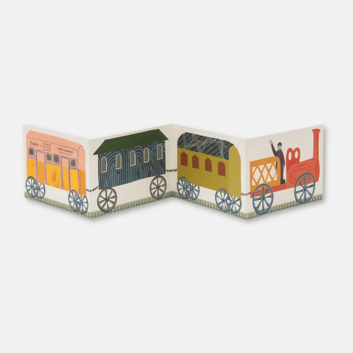 Tirzah's Train Fold Out Greetings Card
