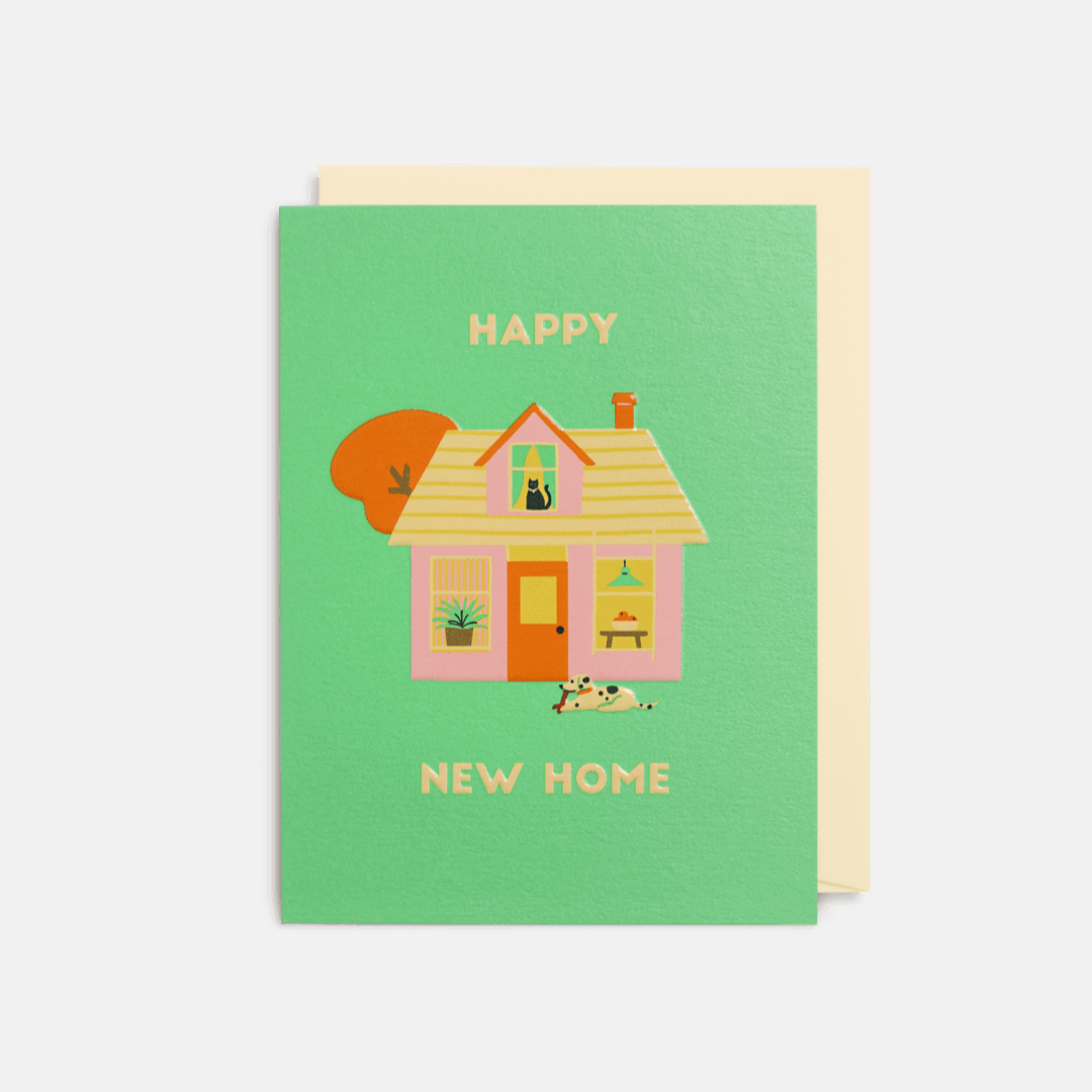 Happy New Home Mini Greetings Card