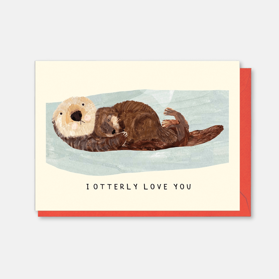 Otterly Love You Greetings Card