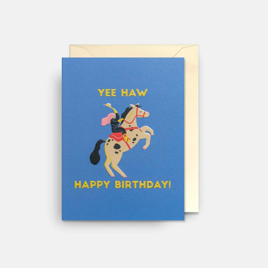 Yee-Haw Birthday Mini Greetings Card