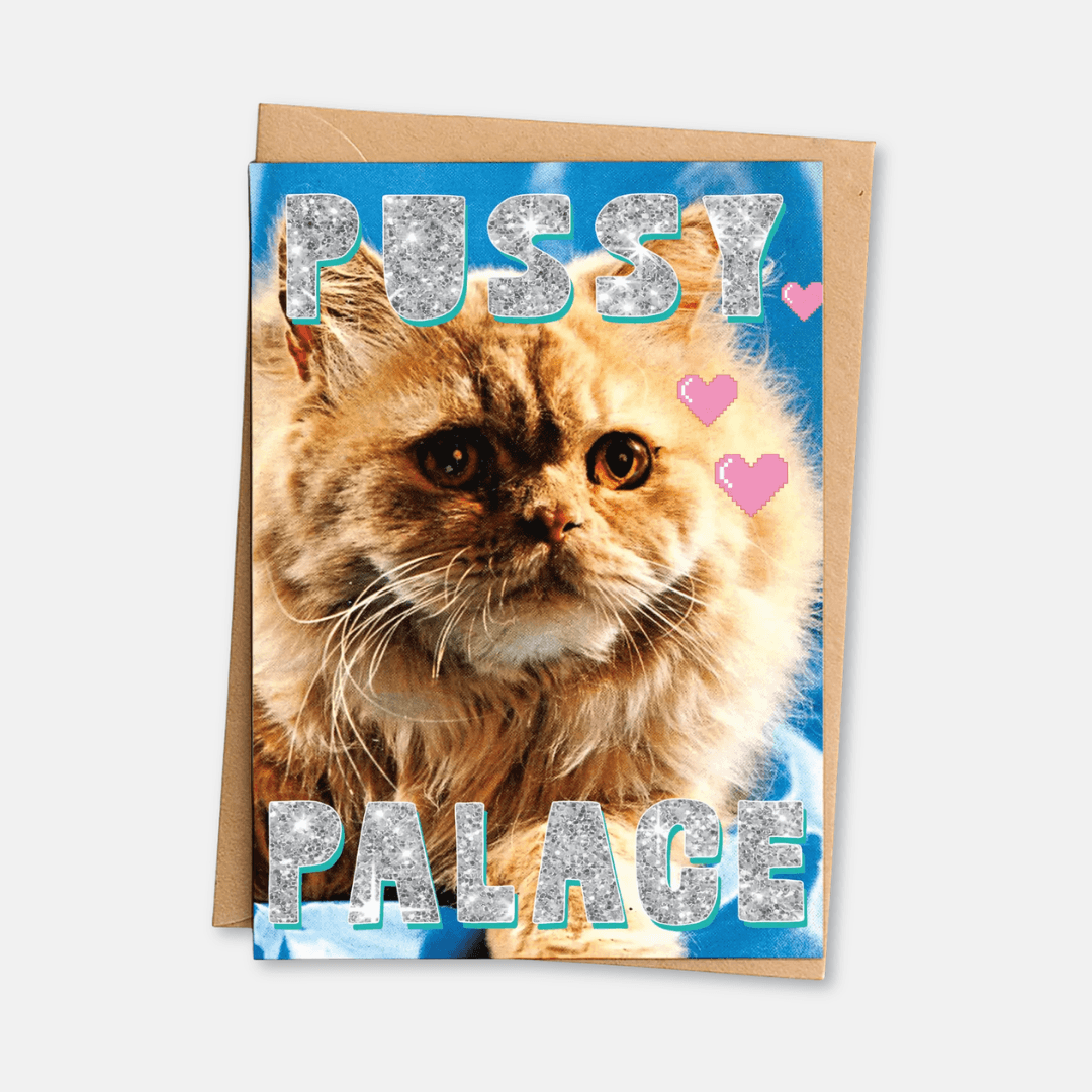 Pussy Palace Greetings Card