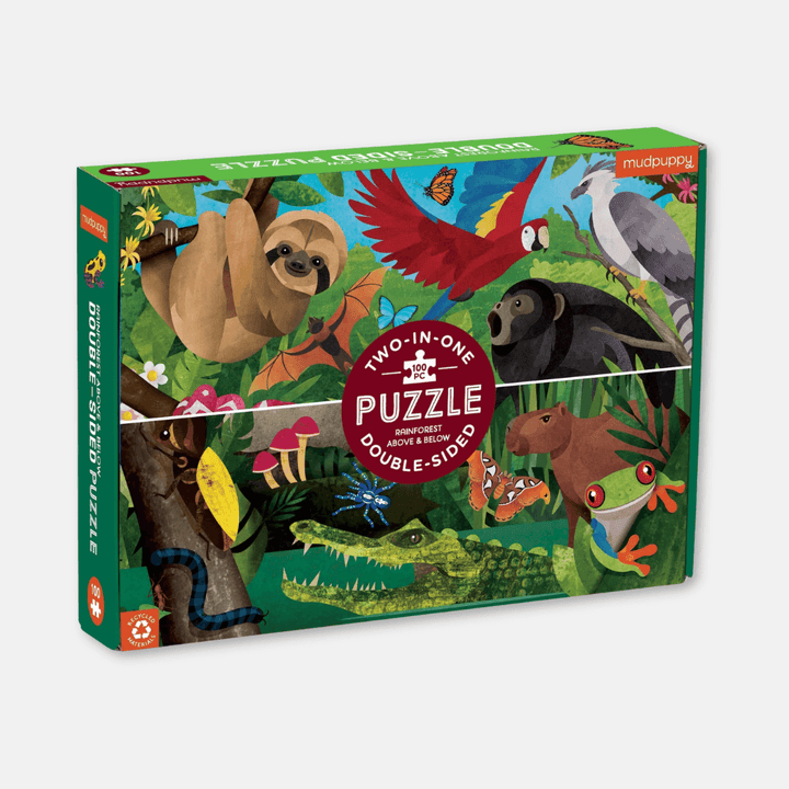 Rainforest Above & Below Double-Sided Puzzle