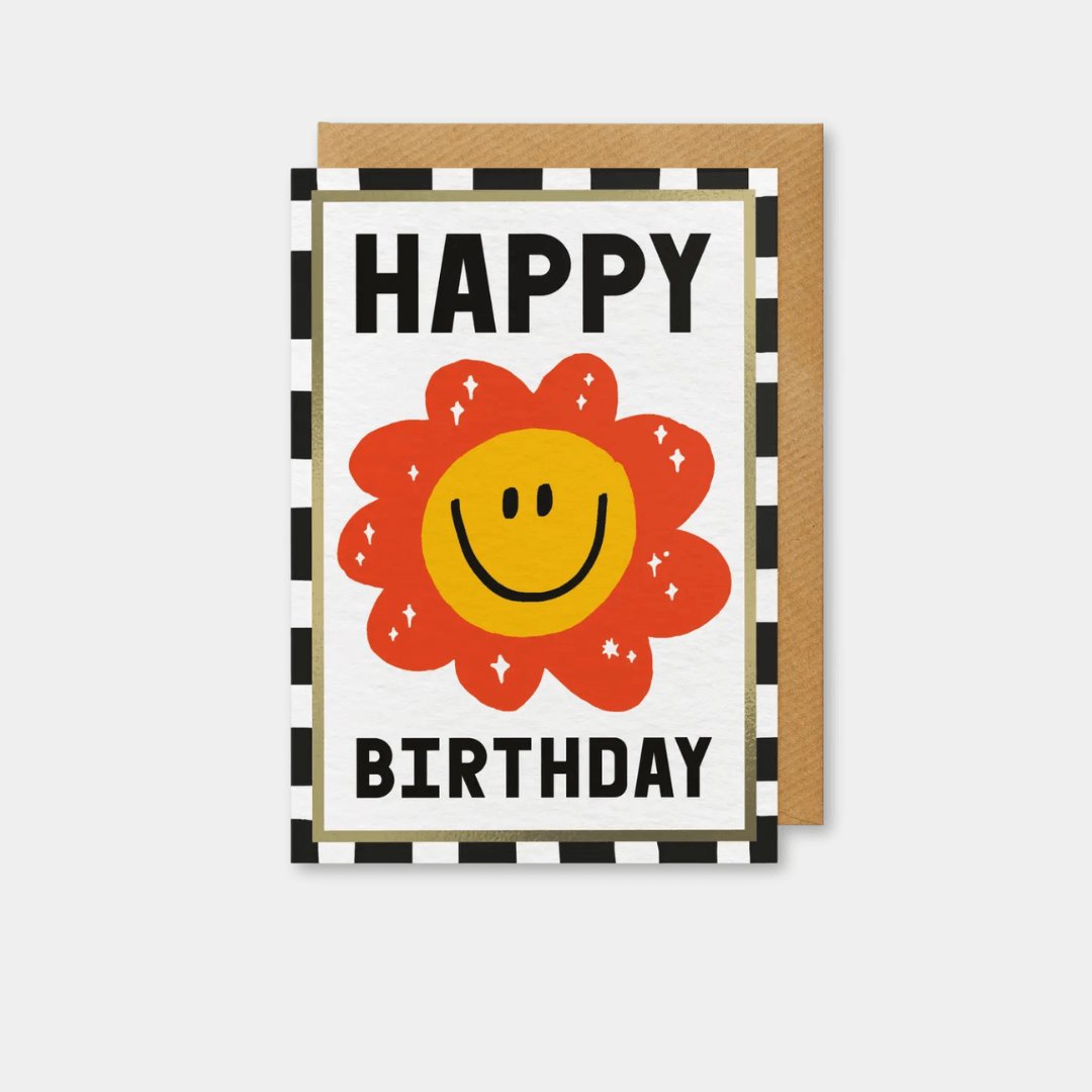 Birthday Flower Greetings Card