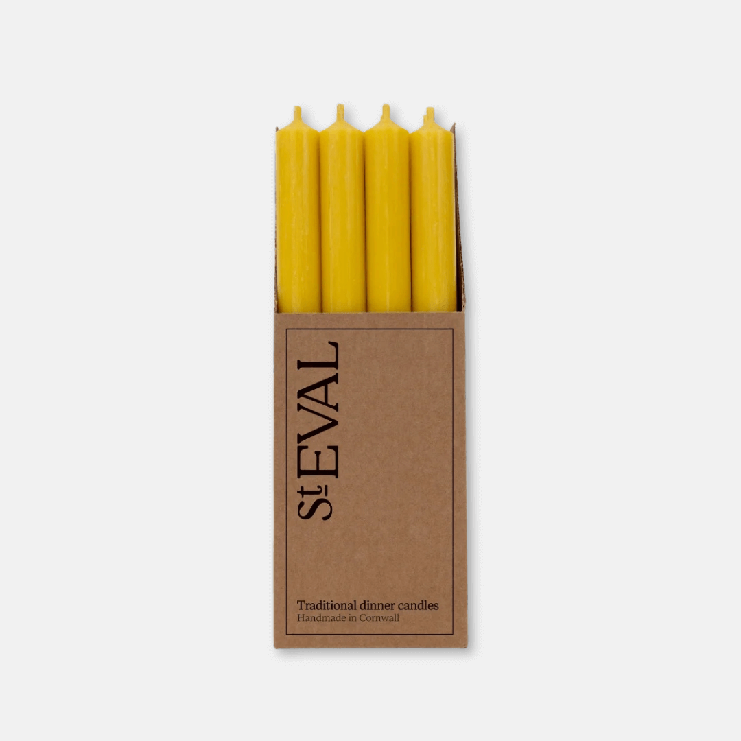 Ochre Yellow Dinner Candle